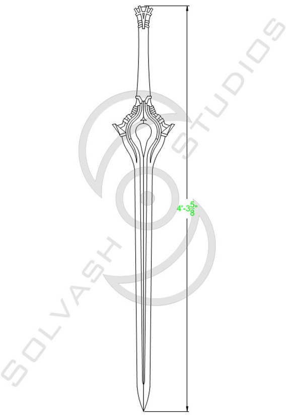 Metal Gear Rising: Murasama Cosplay Prop Template (Download Now) 