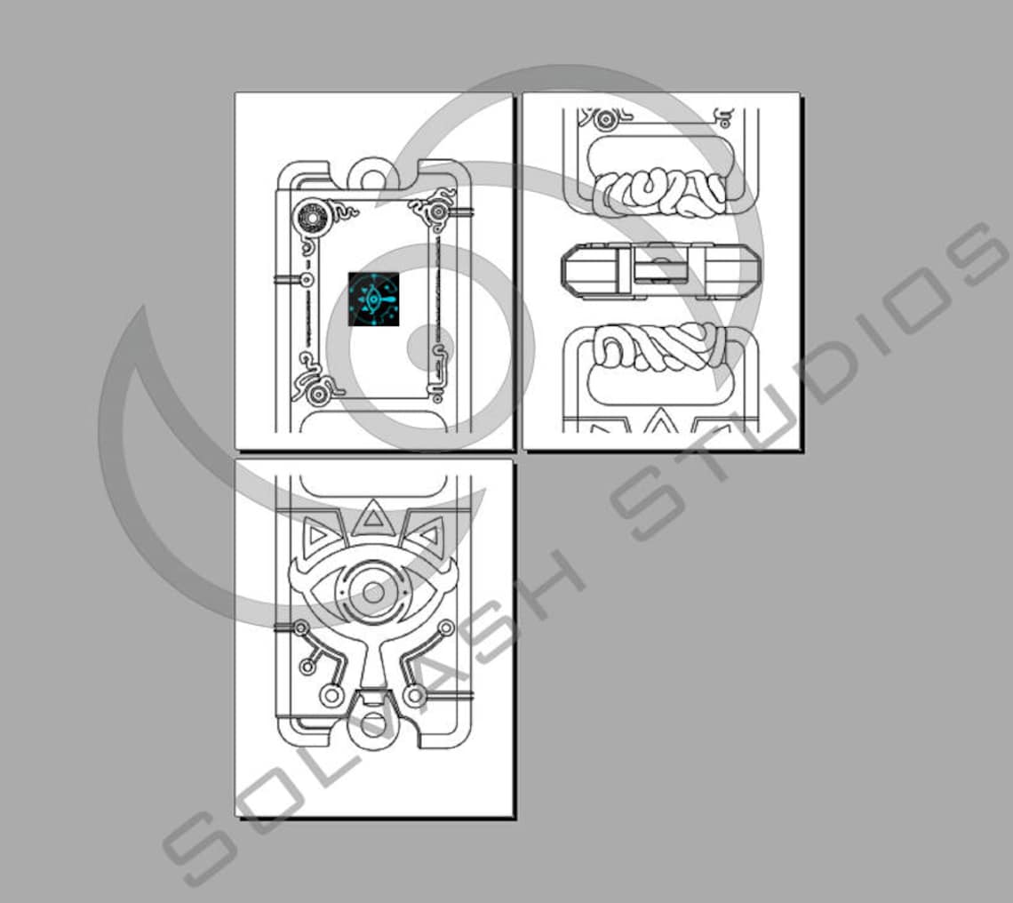 Sheikah Slate Cosplay Template | Etsy