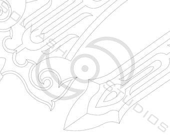 Legend of Zelda BotW: Flameblade - Cosplay Prop Template