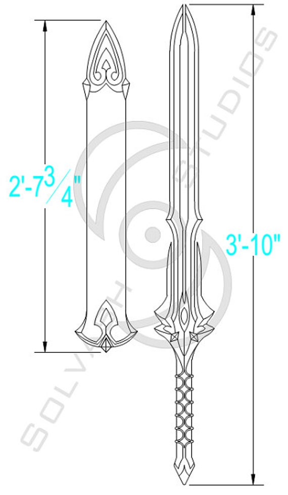 Metal Gear Rising: Murasama Cosplay Prop Template (Download Now) 