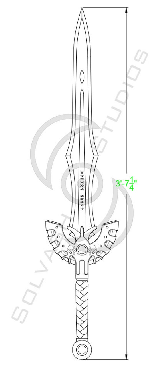 Metal Gear Rising: Murasama Cosplay Prop Template (Download Now) 