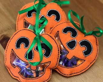 Jack-O-Lantern Halloween Treat Bags