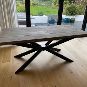 Woolacombe Metal Steel Table Legs For Rectangle Shaped Dining Etsy