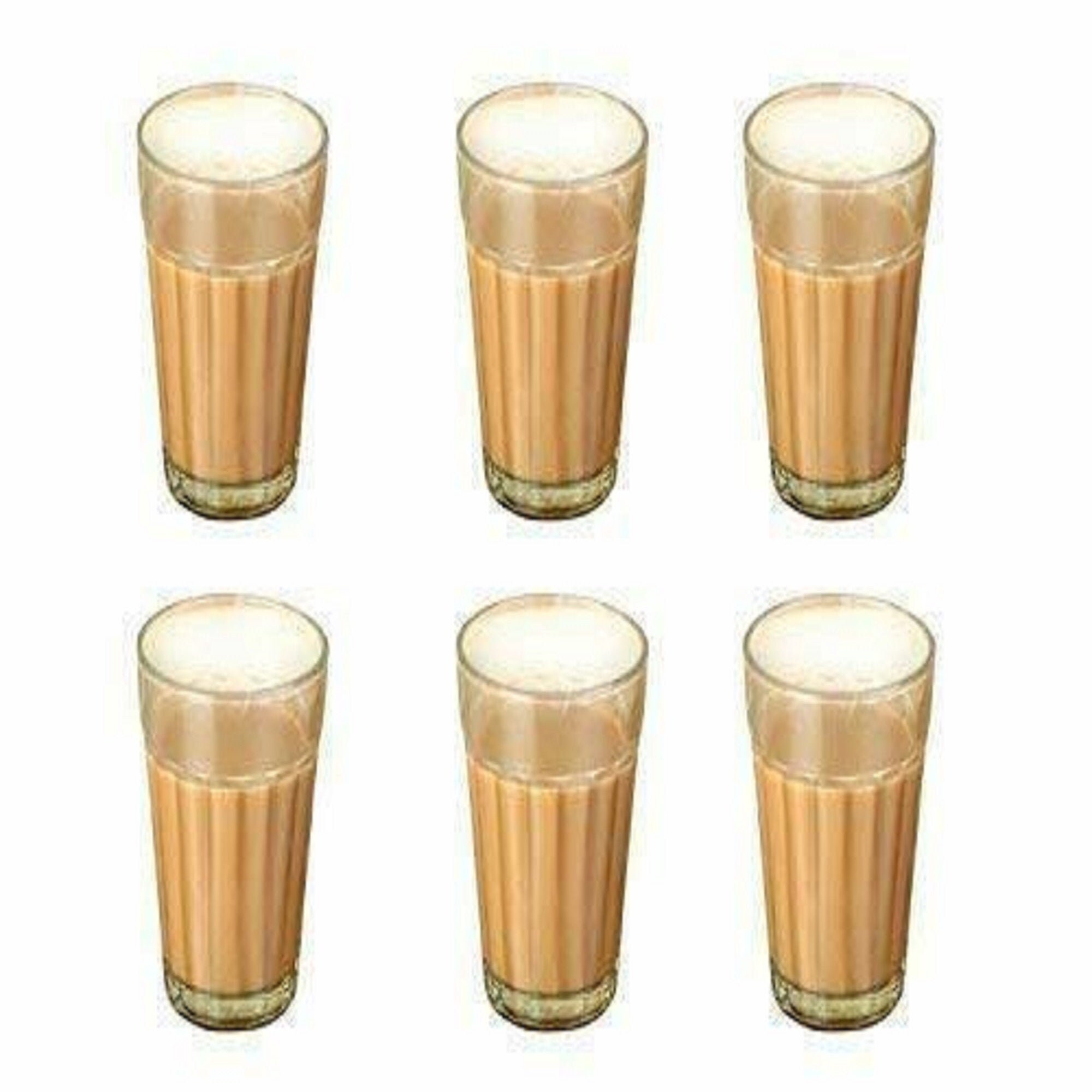 Indian Thadi Tea Glasses Cutting Chai Glass 100ml 6 Pcs Set Etsy