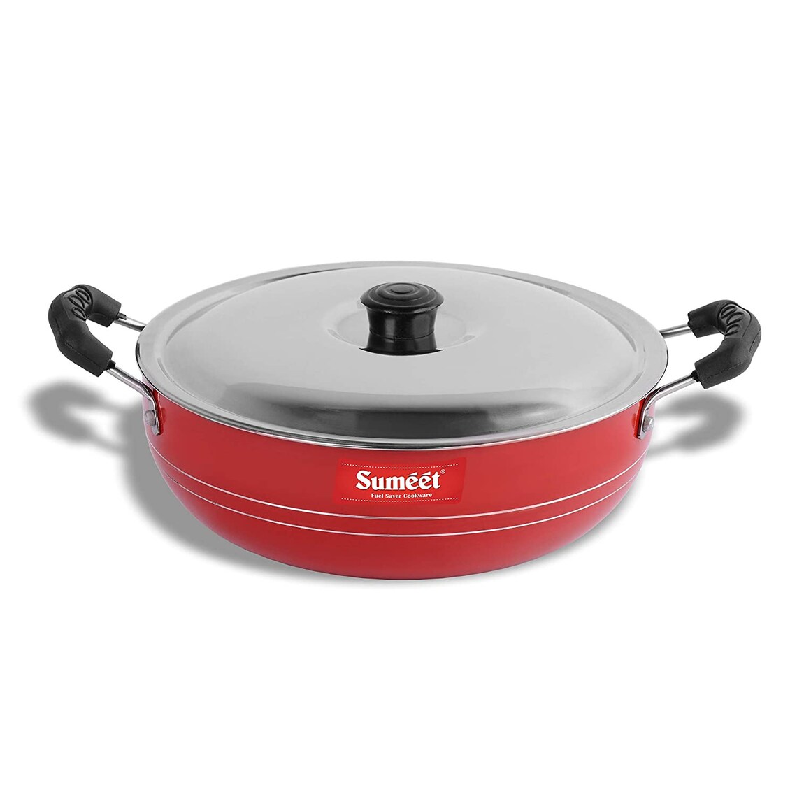 Aluminium 2.6mm Non Stick Kadai with Lid 1.5 L Capacity 20cm Etsy
