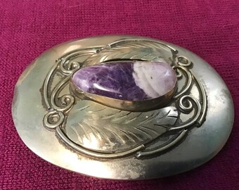 Amethyst Belt Buckle