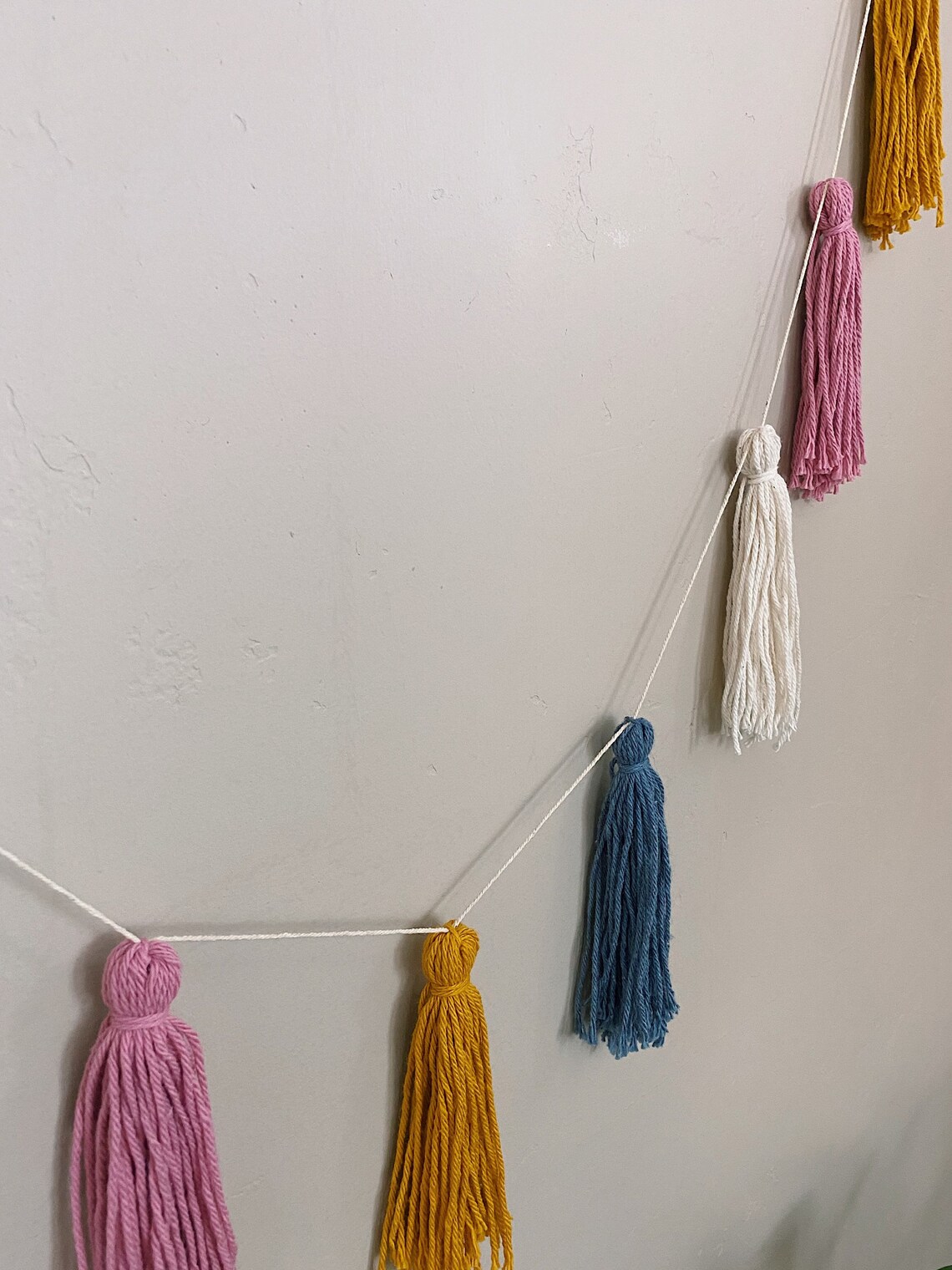 Multicolor Pattern Yarn Tassel Garland Banner Wall Decor Etsy
