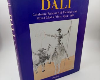 Vintage 1990s Salvador Dali Etchings Katalog Raisonne Coffee Table Book