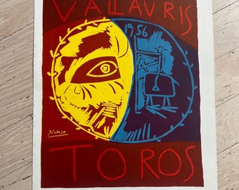 Jahrgang 1950 Pablo Picasso Lithographie Abstrakte Kunst Warhol Dali Pollock Monet