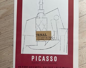 Jahrgang 1950 Pablo Picasso Lithographie Abstrakte Kunst Warhol Dali Pollock Monet