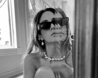 Barock Perlenkette Sterling Silber Verschluss Choker Handmade