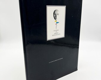 Vintage 1980er Jahre Sergio Bustamante Limited Edition Galerie Ausstellung übergroßer Couchtisch Kunstbuch Bildhauer Surrealismus