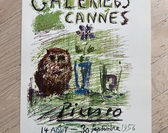 Jahrgang 1950 Pablo Picasso Lithographie Abstrakte Kunst Warhol Dali Pollock Monet