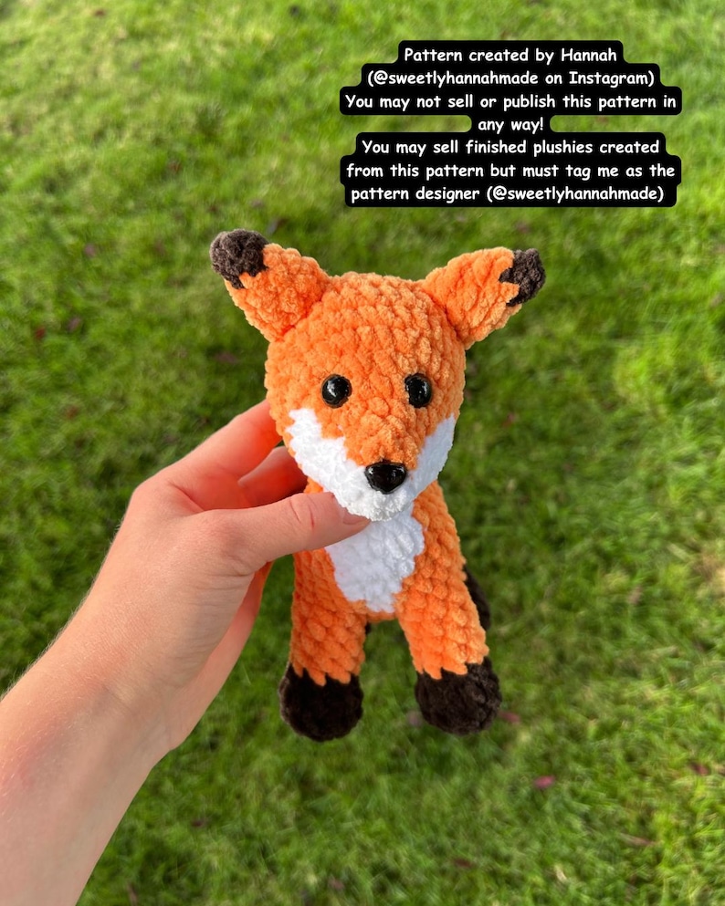 Crochet Fox and Wolf Pattern Low Sew: Beginner Friendly Amigurumi (PDF Pattern) image 2