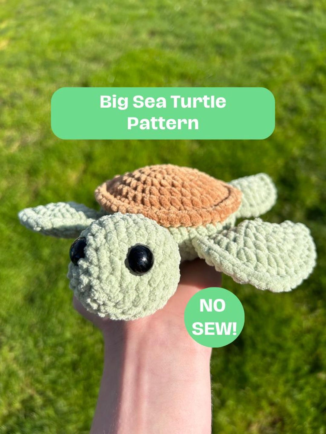 Crochet Sea Turtle Pattern: No Sew Amigurumi (PDF Pattern) - Etsy