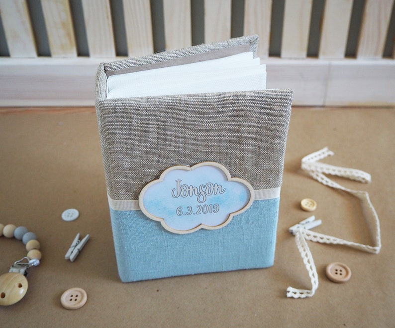 Baby Photo Album/Baby boy memory book/Personalized Photo Album Etsy