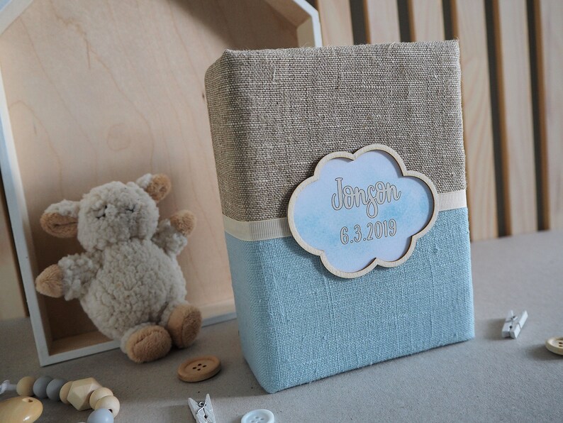 Baby Photo Album/Baby boy memory book/Personalized Photo Album Etsy