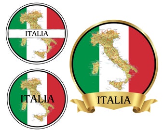 PNG SVG Map of Italy Italia Design Files, Digital Download, Transparent Graphic Design to use for Print Projects. Not a Physical Product.