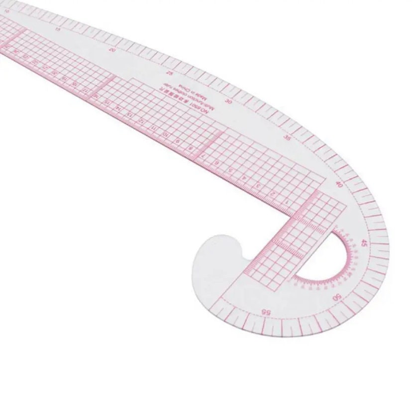 Willstar Fashion Clear Metric Sewing Ruler Set, French Curve Pattern Making Ruler Kit for Beginners Tailors Designers (7-Piece Set), Size: 7pcs, White