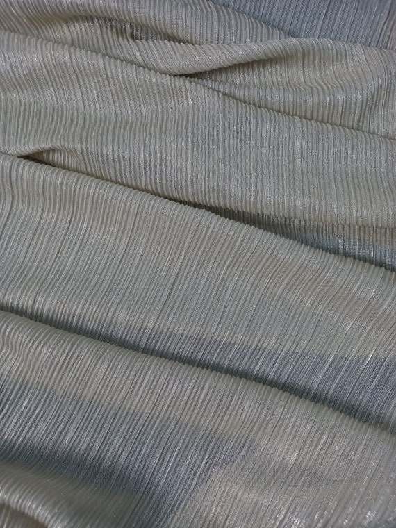 Gorgeous Gold Metallic Pleated Dress Skirt Fabric 