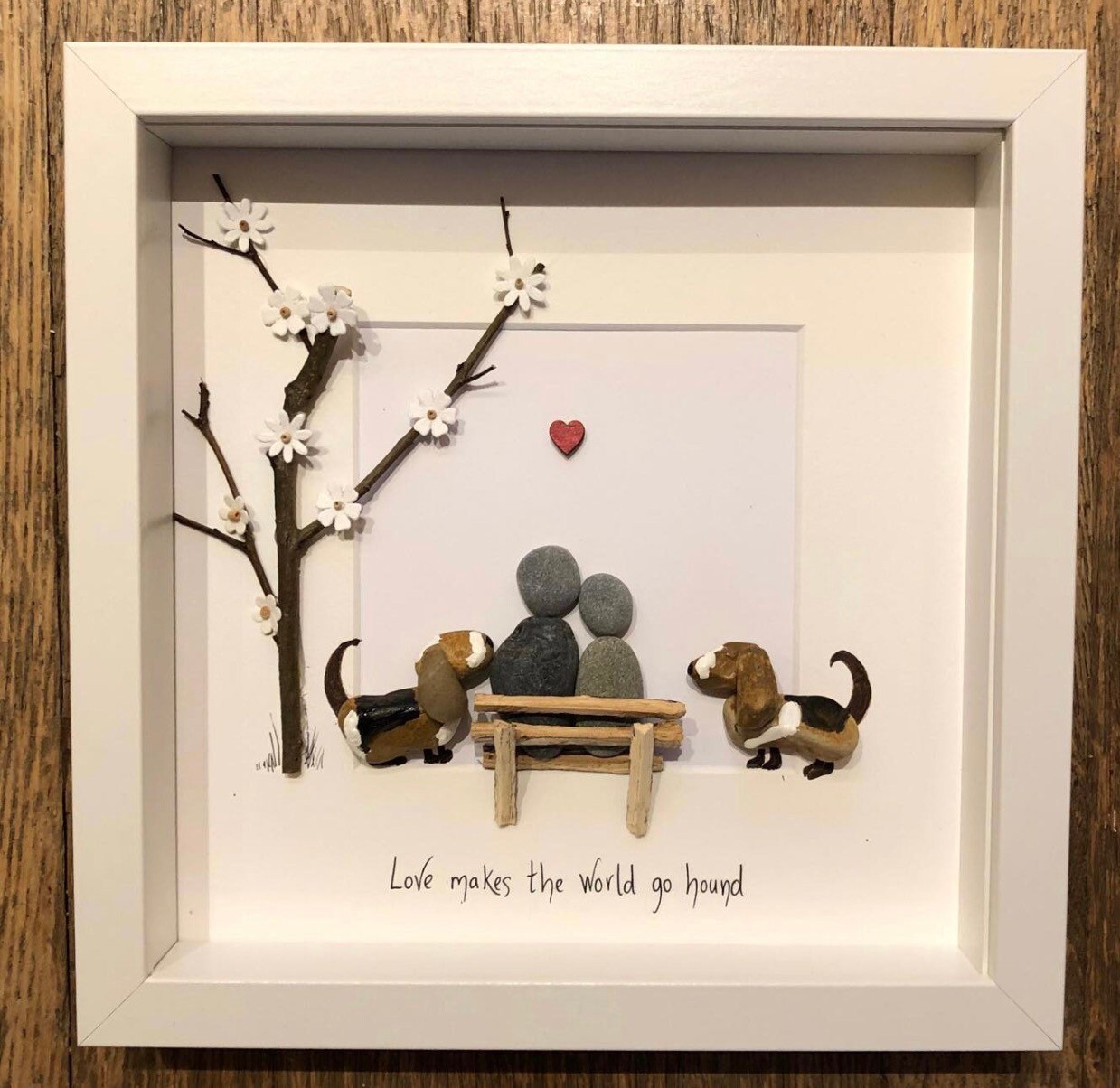 Personalised Pebble Art Dog Gifts Family Pebble Art Etsy UK