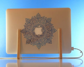 Vertical Stand for MacBook Pro® & Laptop Computer | Minimalist Modern Styling | Simple and Functional | Home and Office Desk Organizer | USA