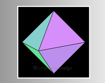 Impressão de arte de computador em pirâmide | Arte geométrica inspiradora para download instantâneo | Arquivos de imagem digital para impressão | 24x24 20x20 16x16 #P24x24_020