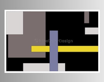 Contemporary Printable Art | Instant Download Modern Art with Abstract Polygons in Space | Wall Art Decor for Home Living and Office Spaces