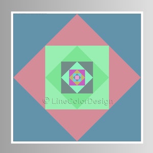 Square 24x24 Printable Artwork | Downloadable Print File With Pastel Colors | Add Color Decor To Your Contemporary Wall Spaces | #P24x24_014