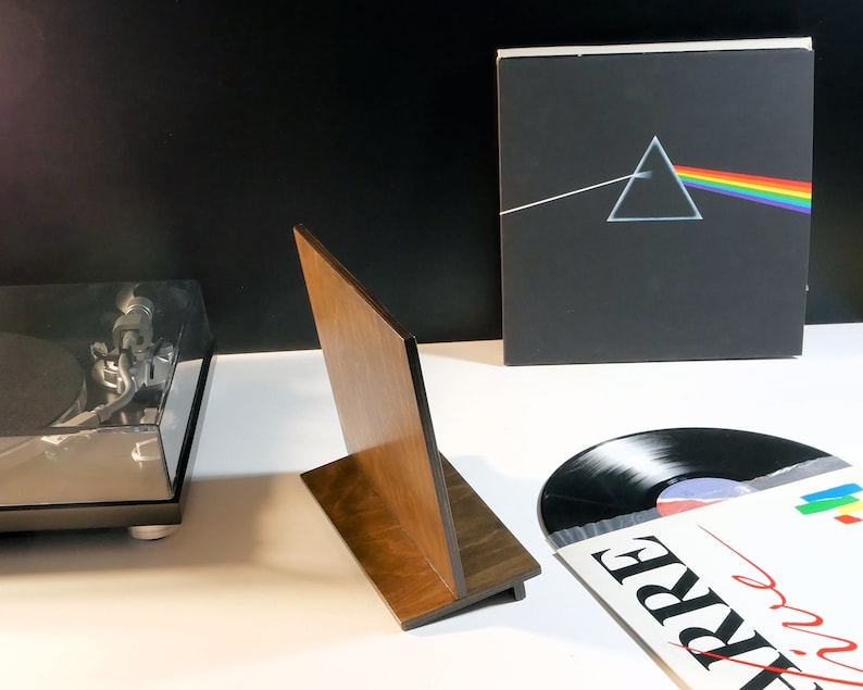 Ten Album Now Spinning Storage Stand for Vinyl Records | Modern Space ...