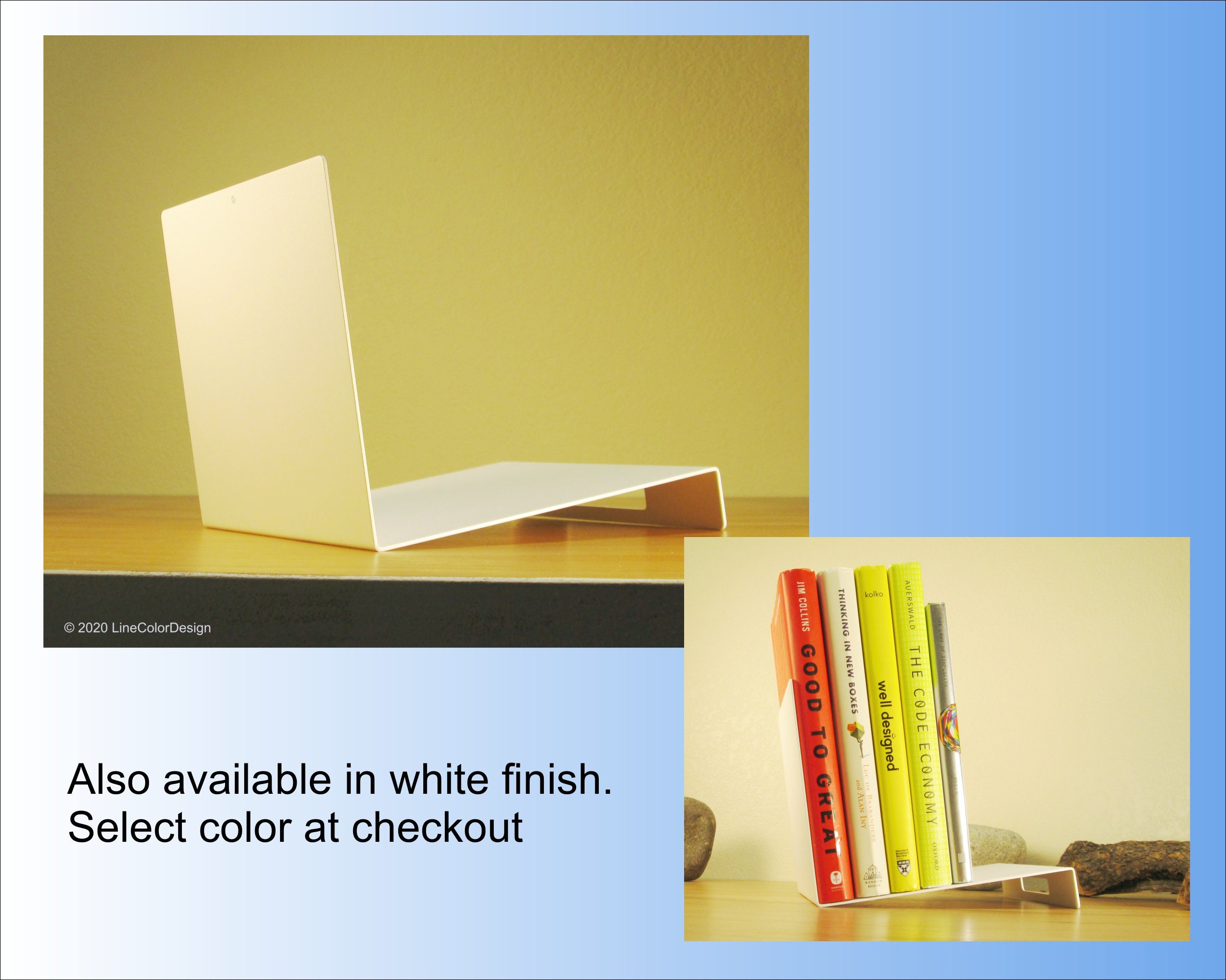 Small Tabletop Book Stand Simple Storage for Home or Office Etsy