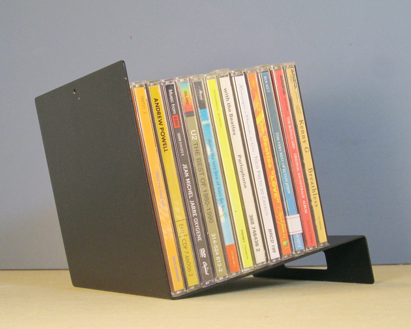 Storage Rack for 15 Cds Simple Modern Tabletop CD Holder Etsy Singapore