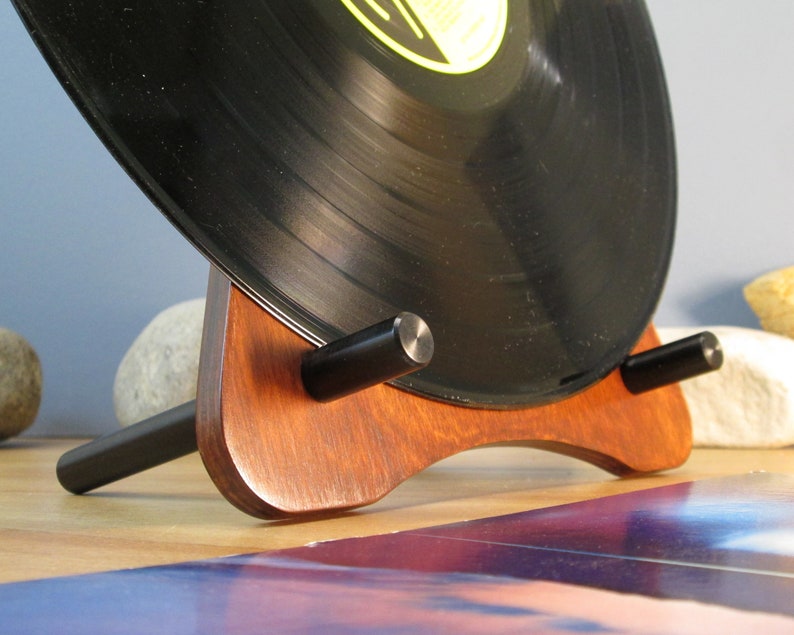 Vinyl Record Display Stand Contemporary Now Spinning Rack Etsy