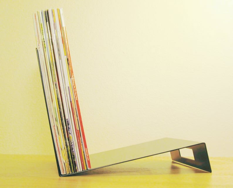 Magazine Rack Modern Magazine Holder Leaning Storage Stand Etsy