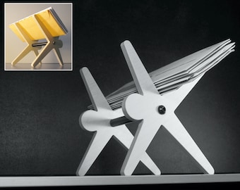 Rack organizador de correio contemporâneo para entrada | Porta-correspondência de madeira para cartas | Acessório de armazenamento de mesa para escritório doméstico e classificador de correspondência | Presente de mesa