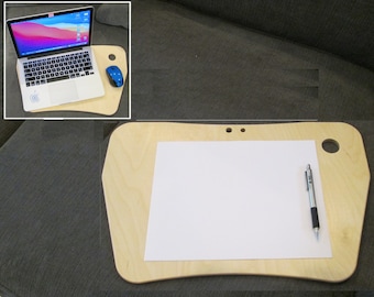 Mesa de bandeja de colo para carro doméstico e camping, bandeja para laptop e mesa de jantar de TV para sofá e sofá | Use para escrever, trabalhar e comer em qualquer lugar