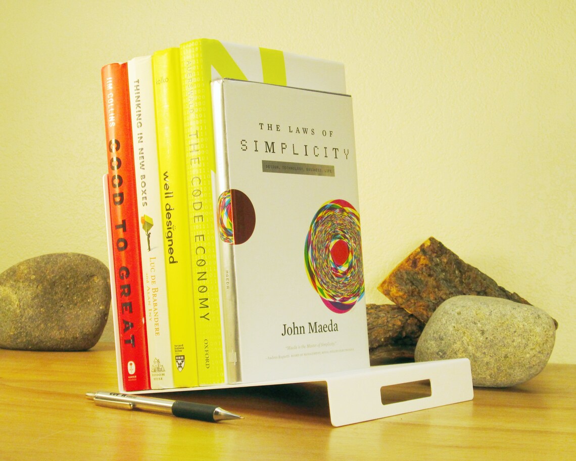 Small Tabletop Book Stand Simple Storage for Home or Office Etsy