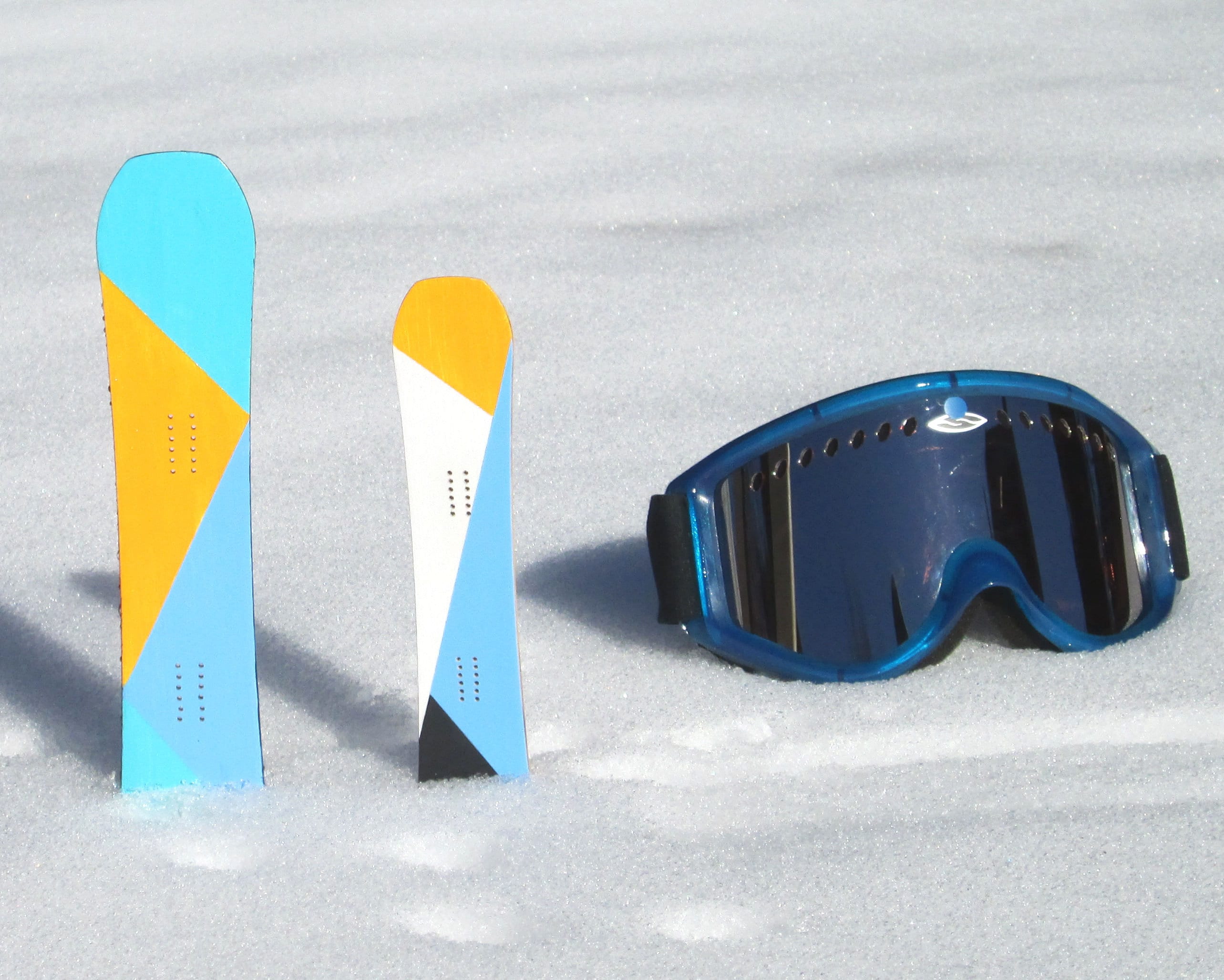 Miniature Snowboard Winter Sports Décor | Realistic Scaled Down