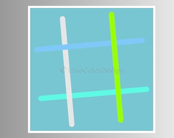 Printable Geometric Art Print | Soft Pastels | Abstract Art Home Office Decor | Downloadable Digital Files | Fits Square Frames  #P24x24_034