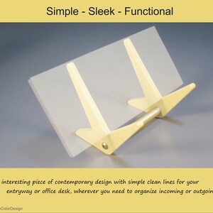 Mail Organizer Rack for Entryway or Office Desk | Wood Letter Mail ...