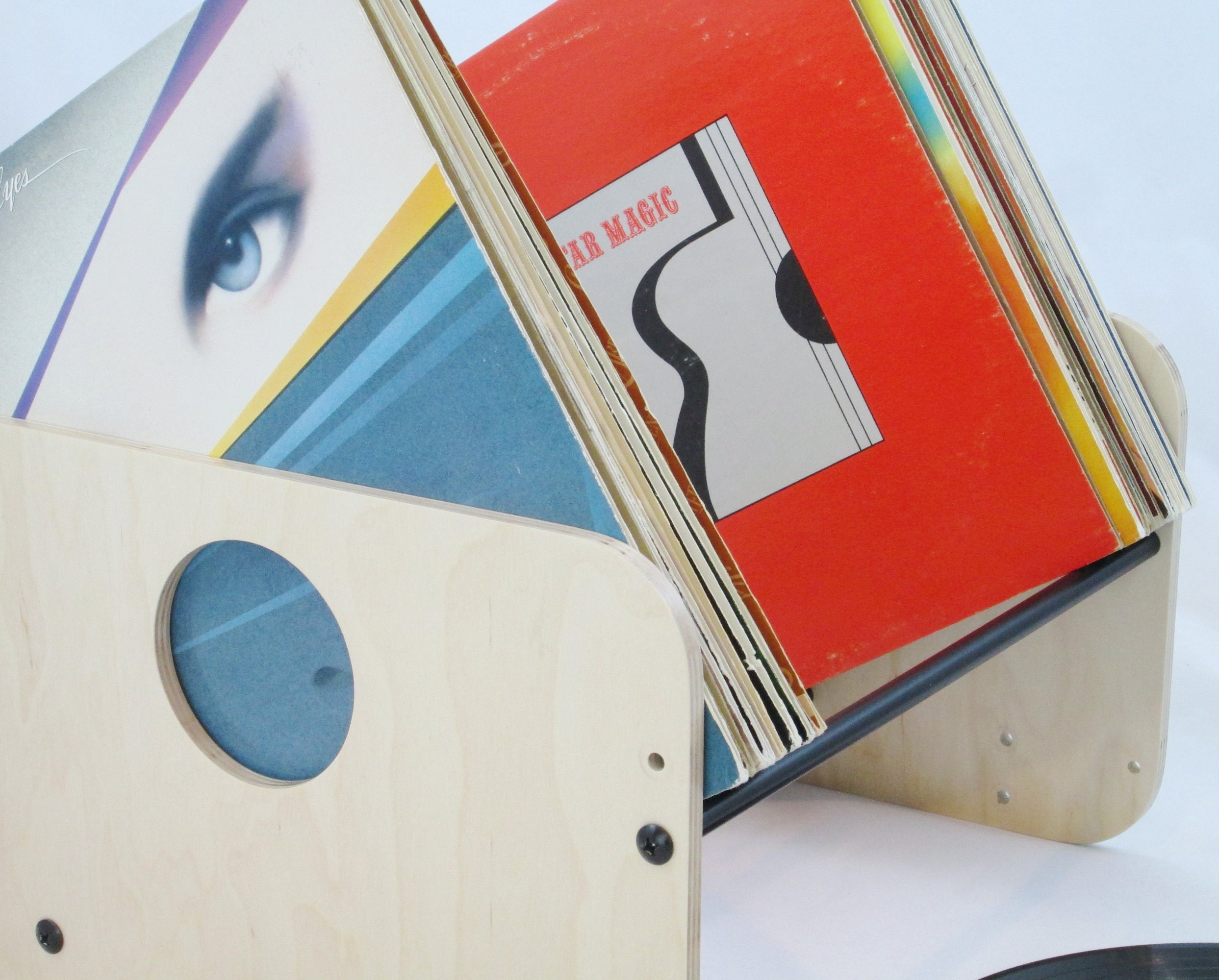 Tabletop Record Storage Rack Handmade in USA Vinyl LP Crate Etsy