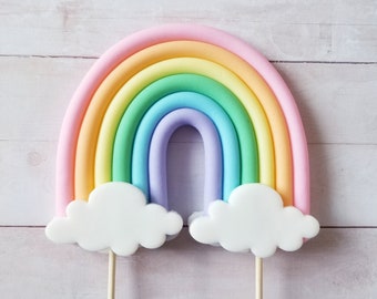 Small Rainbow Cake Topper