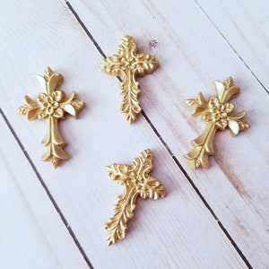 Fancy Cross Cupcake Toppers (12pcs)