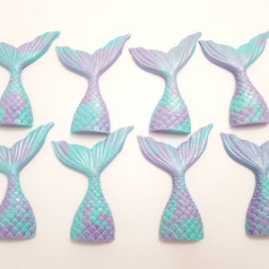 A Set of Mermaid Tails Toppers 12pcs image 4