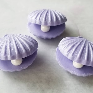 Mini Pearl Scallop Fondant Cake/Cupcake Toppers