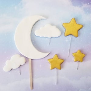 Twinkle Twinkle Little Star Themed Cake Toppers
