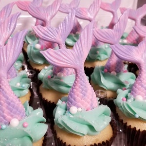 A Set of Mermaid Tails Toppers (12pcs)