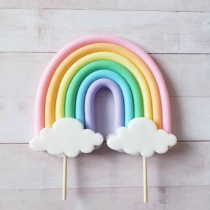 Small Rainbow Cake Topper image 2