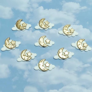 Twinkle Star Theme Cupcake Toppers (12 pieces)