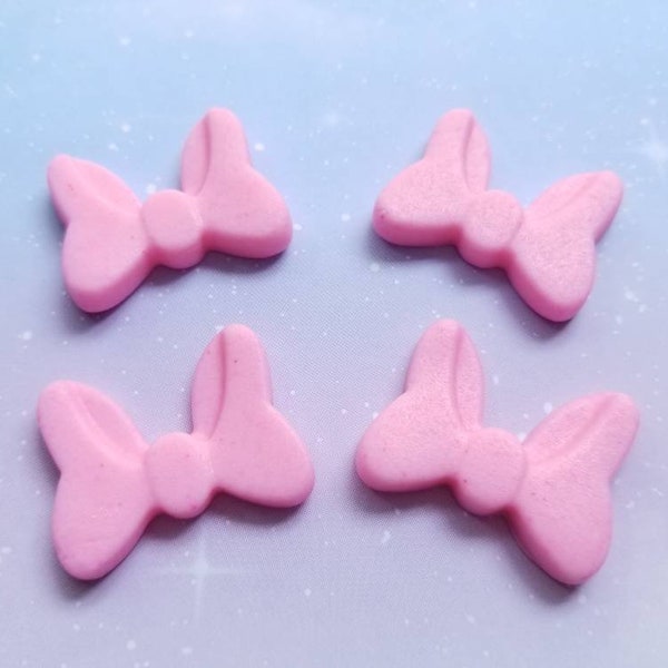 Cute Fondant Bows Cupcake Toppers (12 pieces)